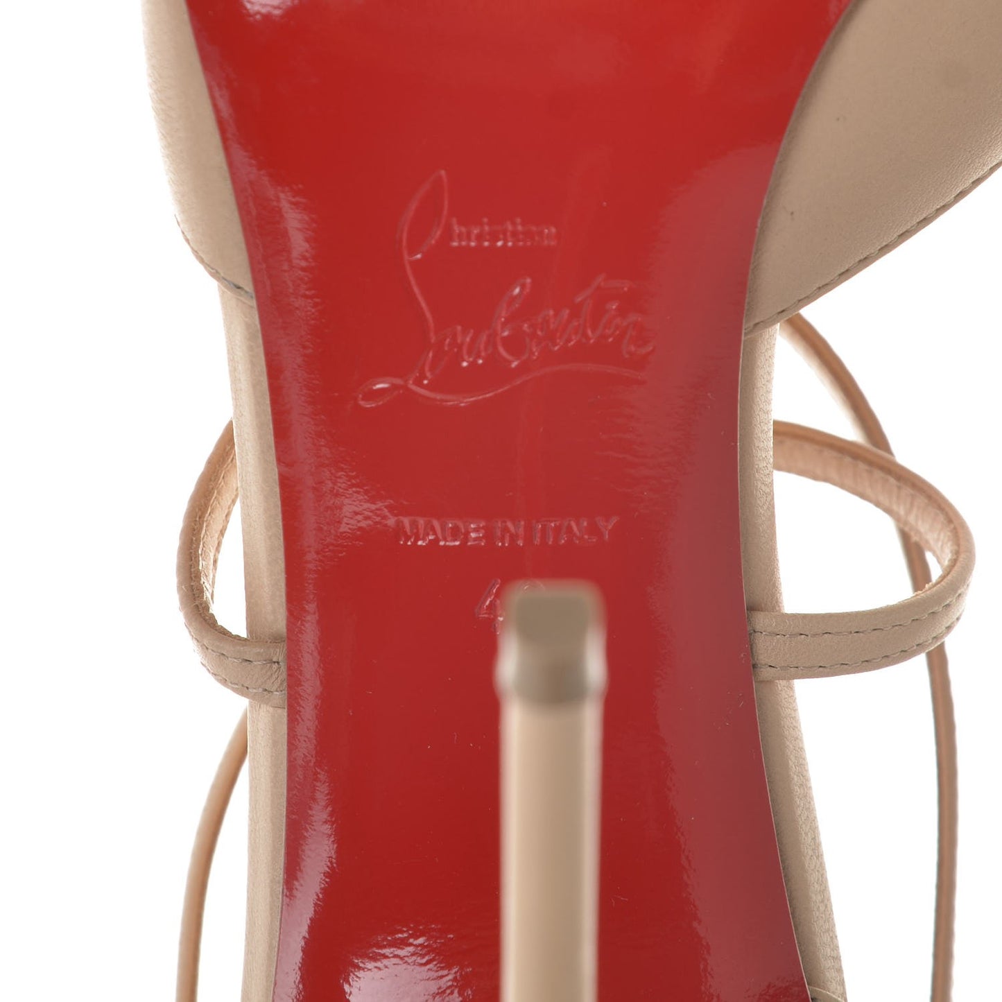 Shiny Nappa Suzanna 100 Pumps 40 Nude