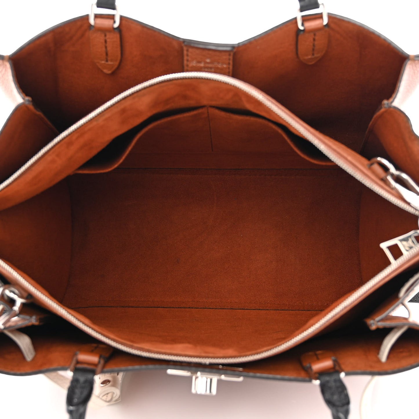 Calfskin Lockmeto Caramel Creme Black