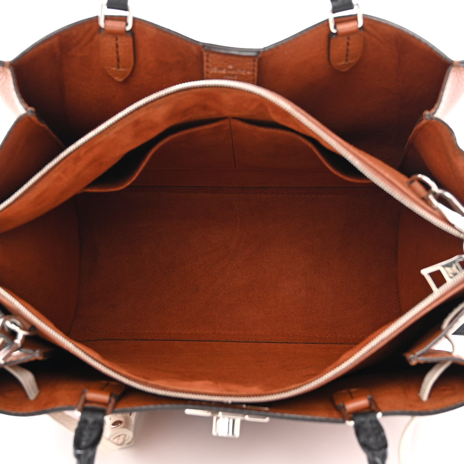 Louis Vuitton Calfskin Lockmeto Caramel Creme Black 5 of 20