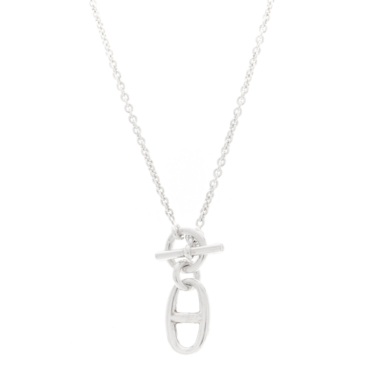 Sterling Silver Amulette Chaine d'Ancre Necklace