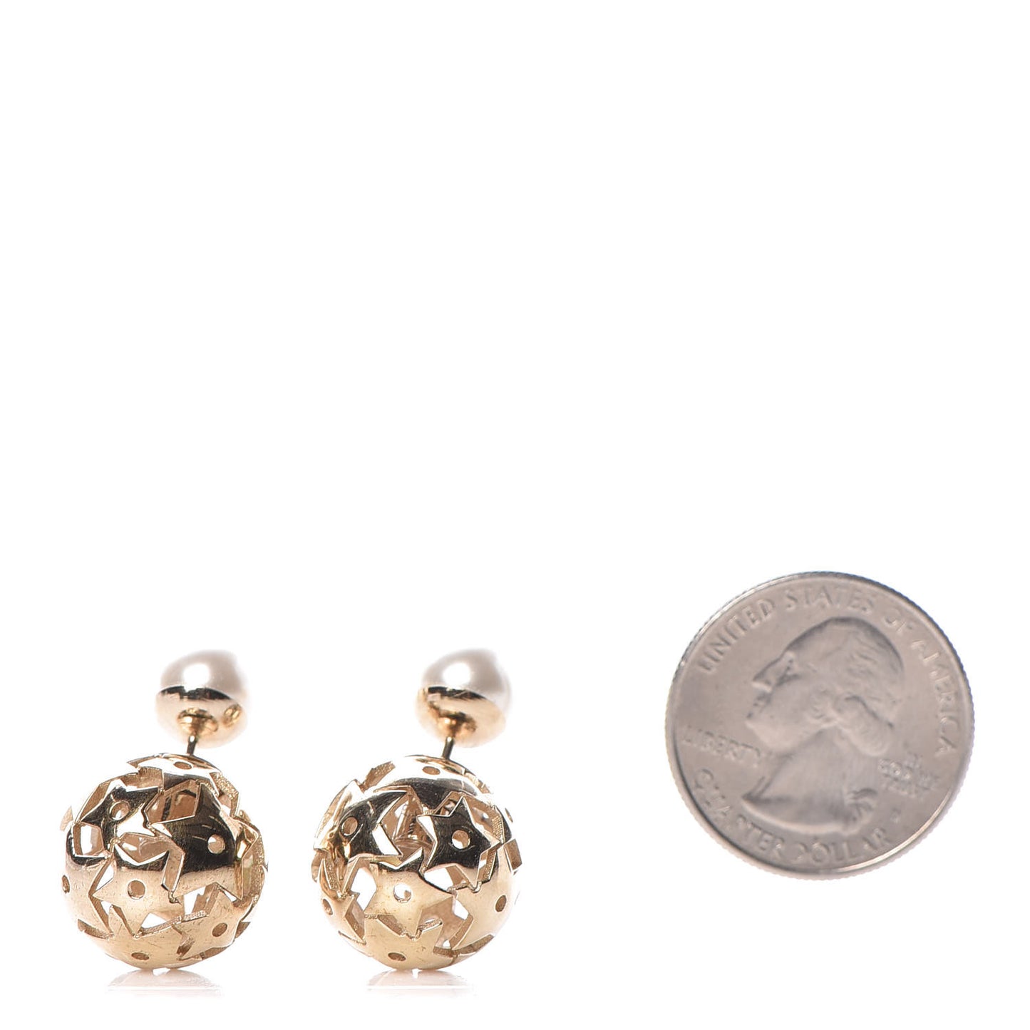 Pearl Star Mise En Dior Tribal Earrings Gold