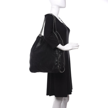 Stella McCartney Shaggy Deer Big Falabella Tote Black 2 of 10