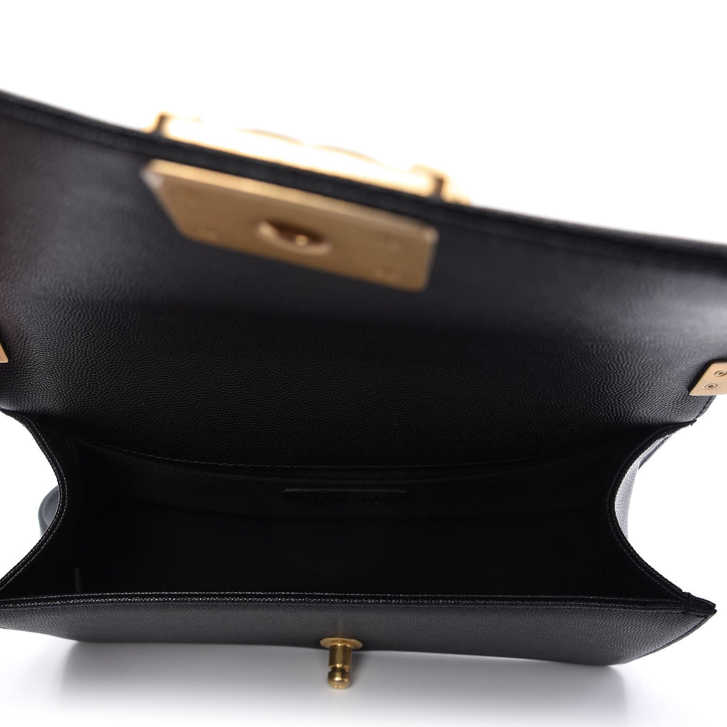 Caviar Quilted Medium Boy Flap Black