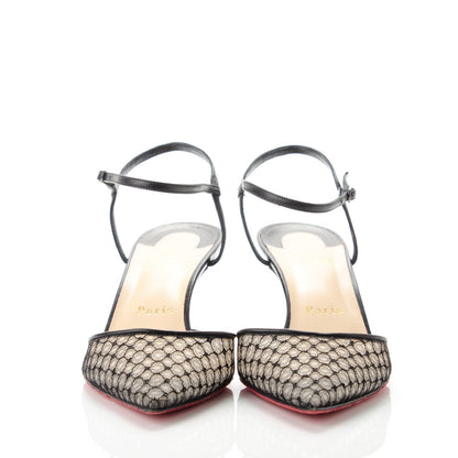Christian Louboutin Lace Nappa Riverina 55 Pumps 37.5 Black 2 of 8
