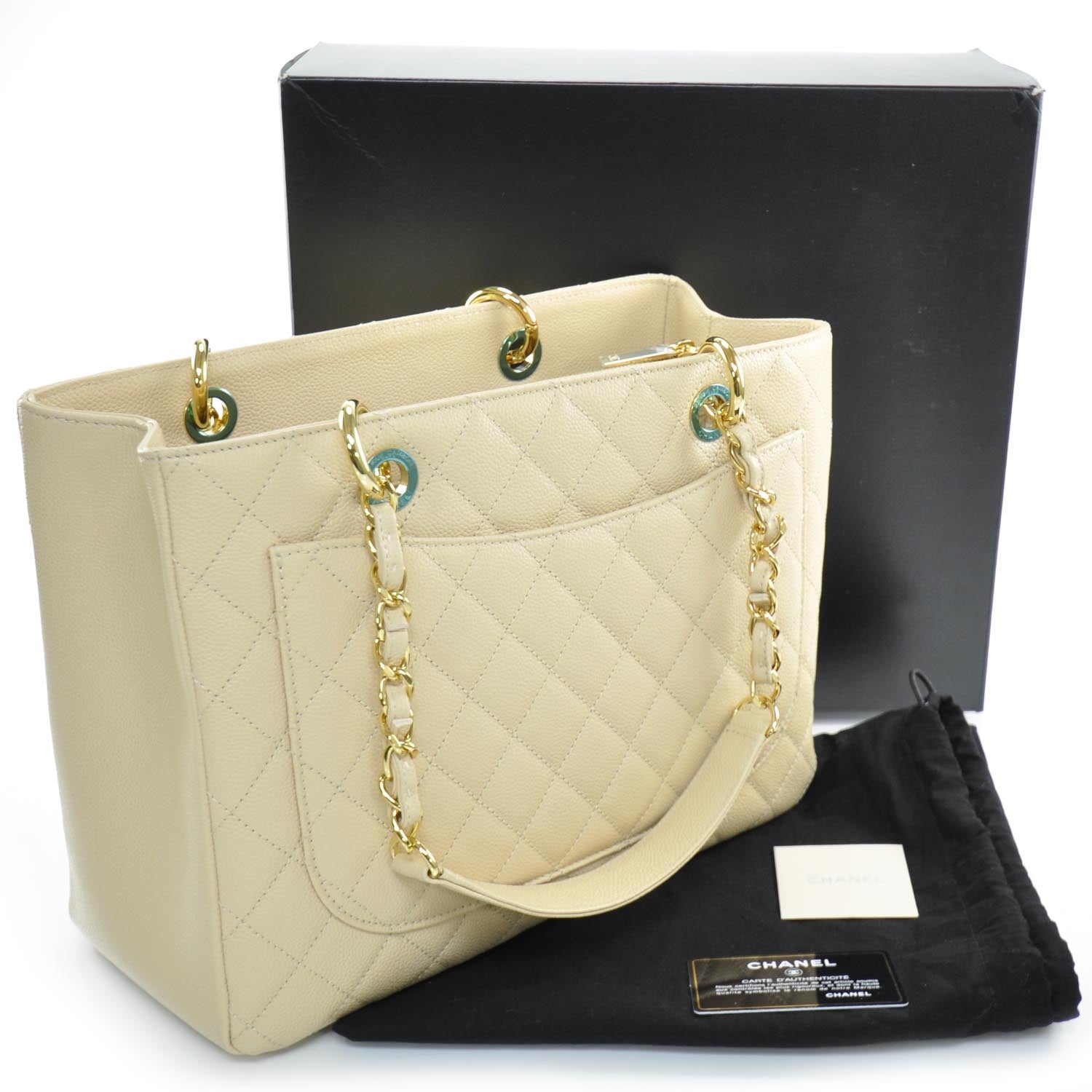 Chanel Caviar Grand Shopping Tote GST Beige Clair 3 of 8