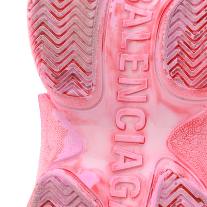 Balenciaga Fabric Mesh Distressed Womens Triple S Sneakers 39 Pink 7 of 10