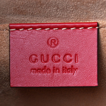 Gucci Calfskin Mini Sylvie Top Handle Bag Hibiscus Red 6 of 11