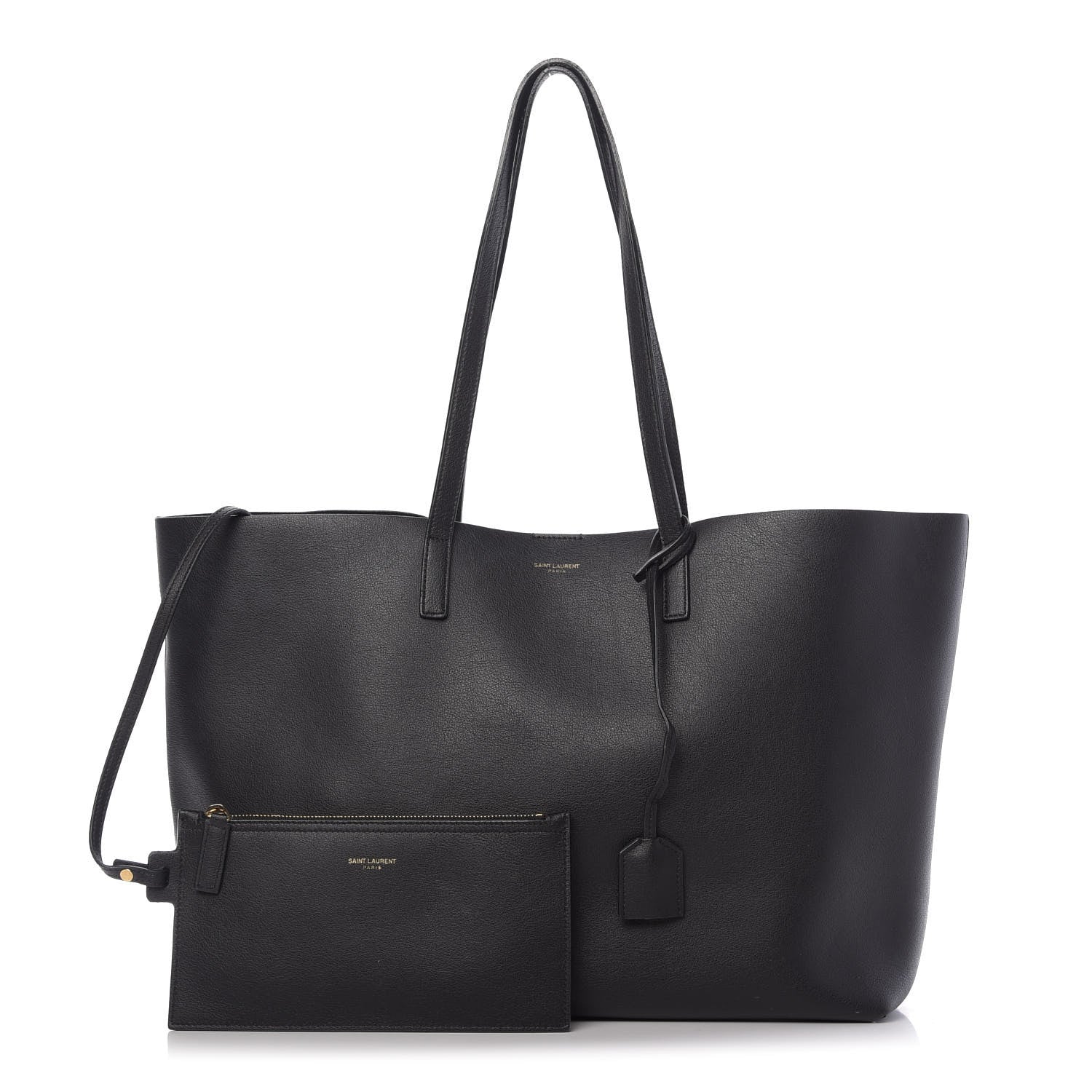 Saint Laurent Calfskin Large Shopping Tote Black 1 of 12