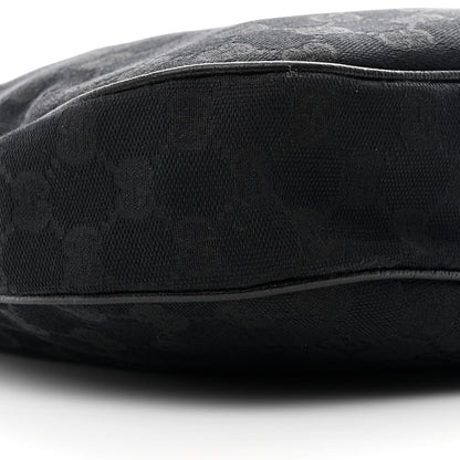 Gucci Monogram Medium Half Moon Hobo Black 8 of 9