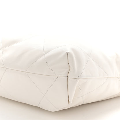 Chanel Shiny Calfskin Quilted Small Chanel 22 White 10 of 10