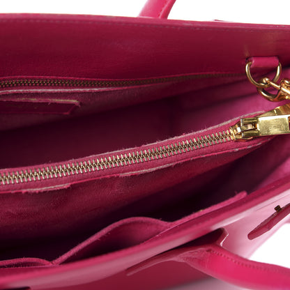 Saint Laurent Calfskin Sac De Jour Lipstick Fuchsia 9 of 14
