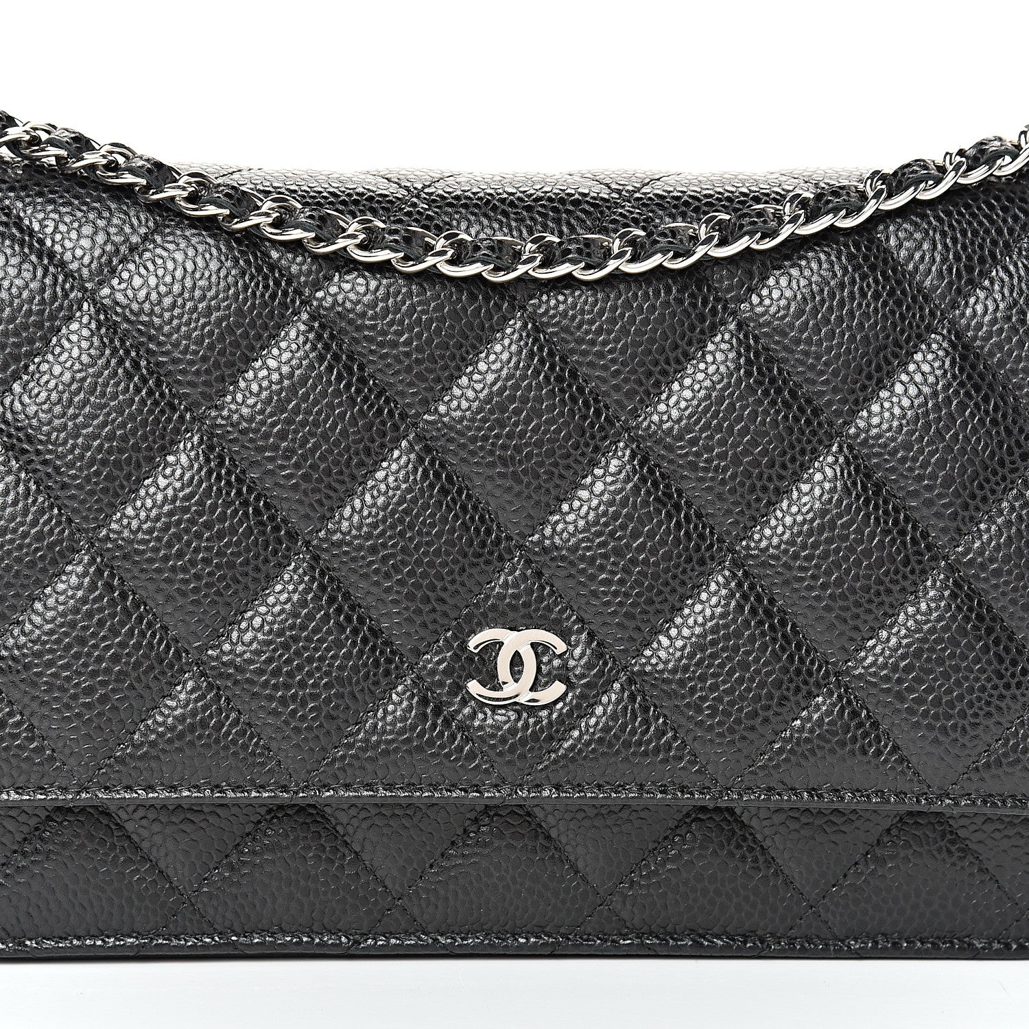 Chanel Caviar Quilted Wallet On Chain WOC Black 8 of 11