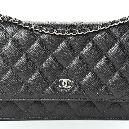 Chanel Caviar Quilted Wallet On Chain WOC Black 8 of 11