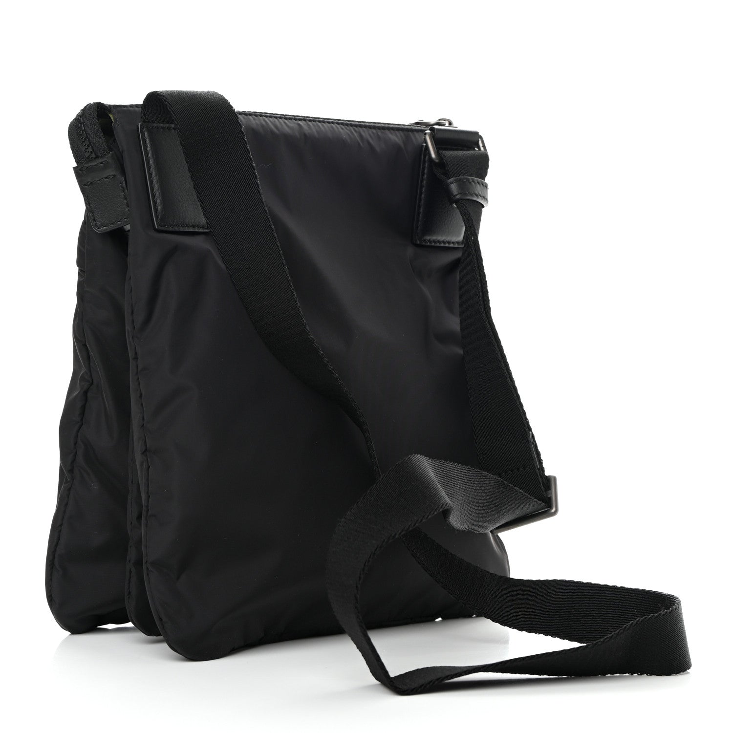 Salvatore Ferragamo Nylon Messenger Black Tuscan Olive 3 of 12