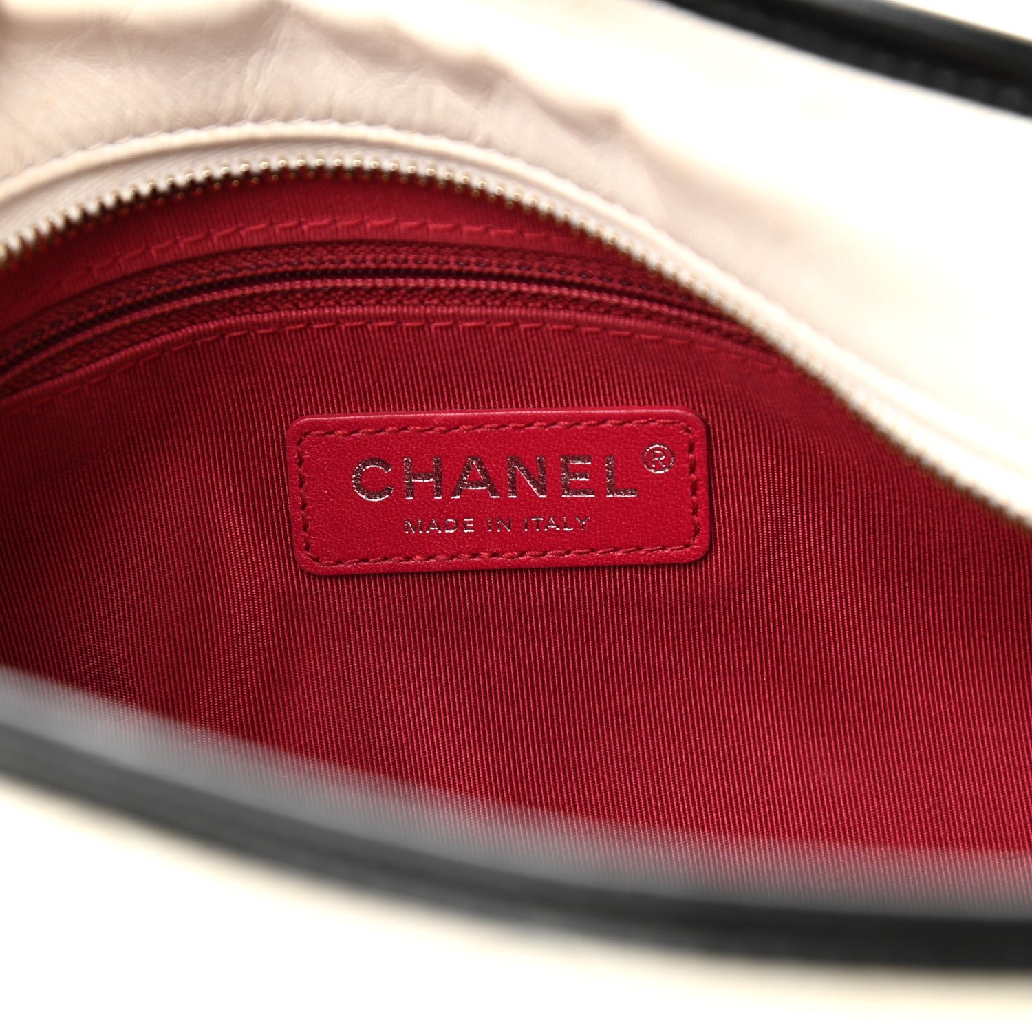 Chanel Aged Calfskin Quilted Large Gabrielle Hobo White Black 5 of 10
