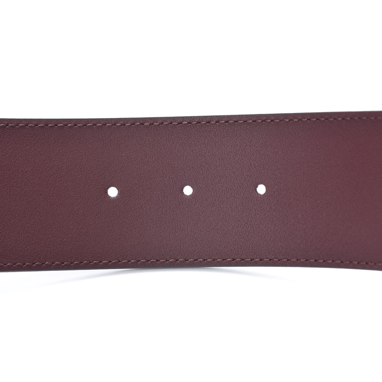Calfskin Lizard Double G 50mm Belt 80 32 Vintage Bordeaux