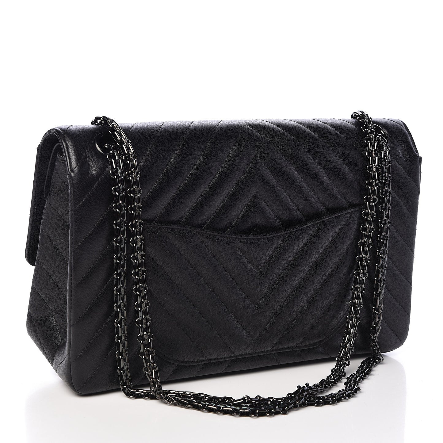 Sheepskin Chevron Quilted 2.55 Reissue 226 Flap So Black