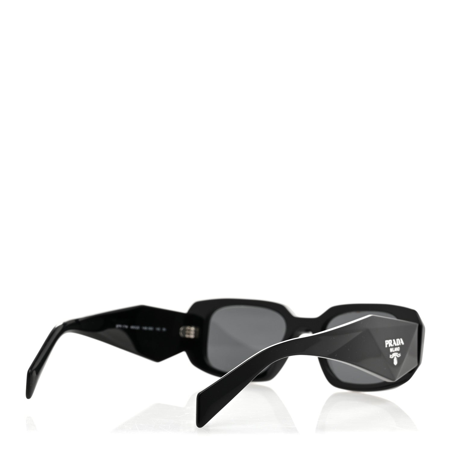 Prada Acetate Symbole Sunglasses SPR 17W Black 4 of 7