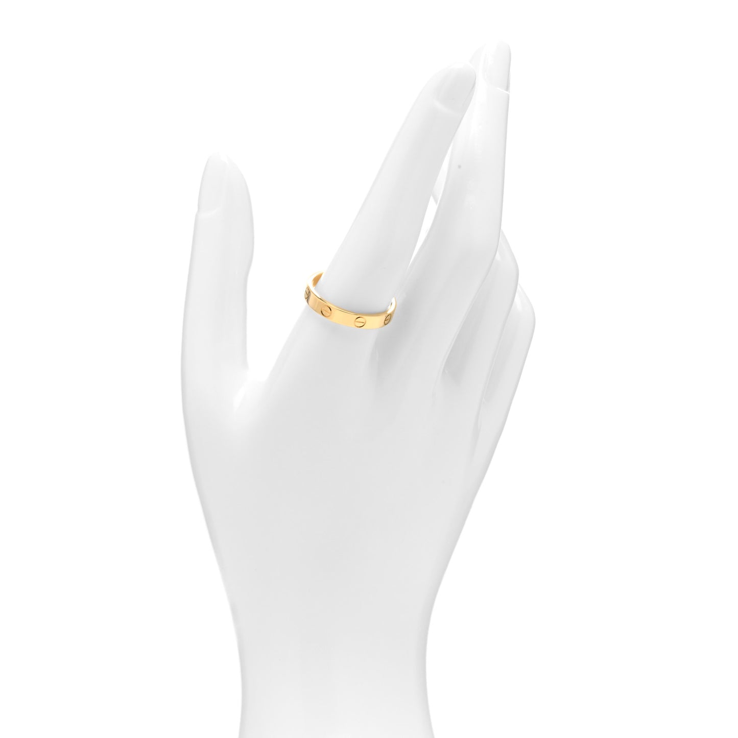 18K Yellow Gold 3.5mm LOVE Wedding Band Ring 60 9.25