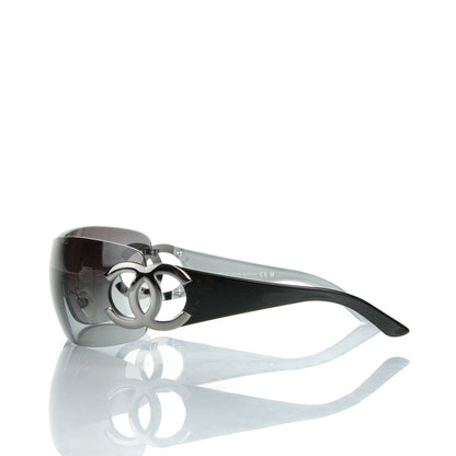 Chanel Frameless CC Logo Sunglasses 4125 Black 2 of 5