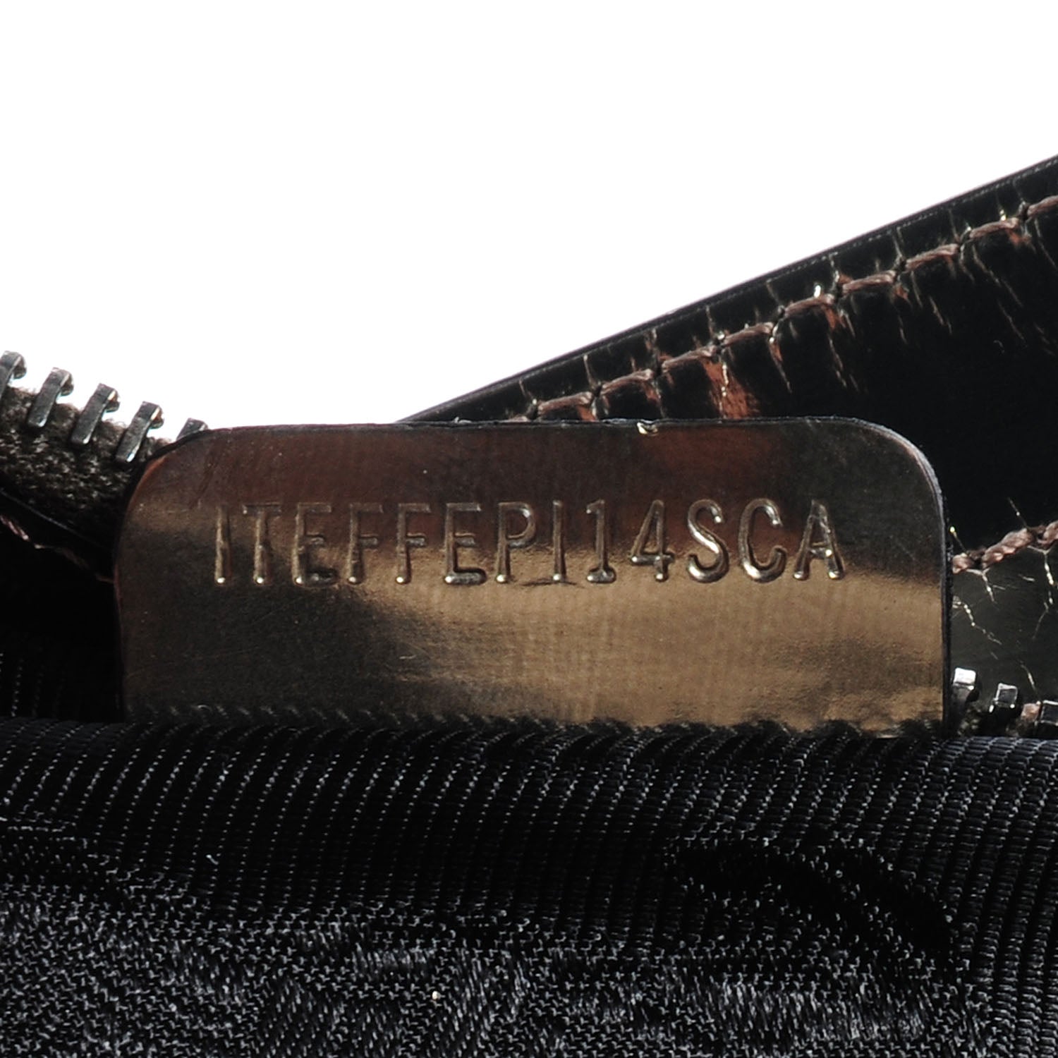 Burberry Patent Bridle Calfskin Clutch Bag Nickel 7 of 8