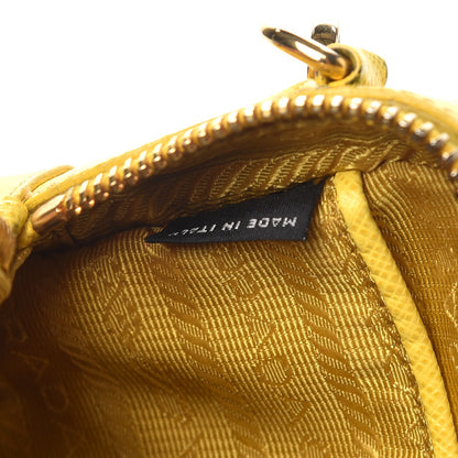 Prada Saffiano Mini Camera Crossbody Bag Ocra 7 of 12