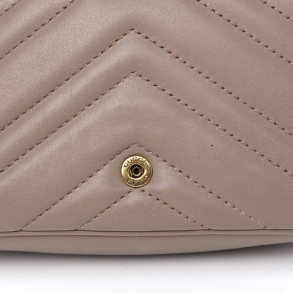 Gucci Calfskin Matelasse Super Mini GG Marmont Shoulder Bag Porcelain Rose 10 of 14
