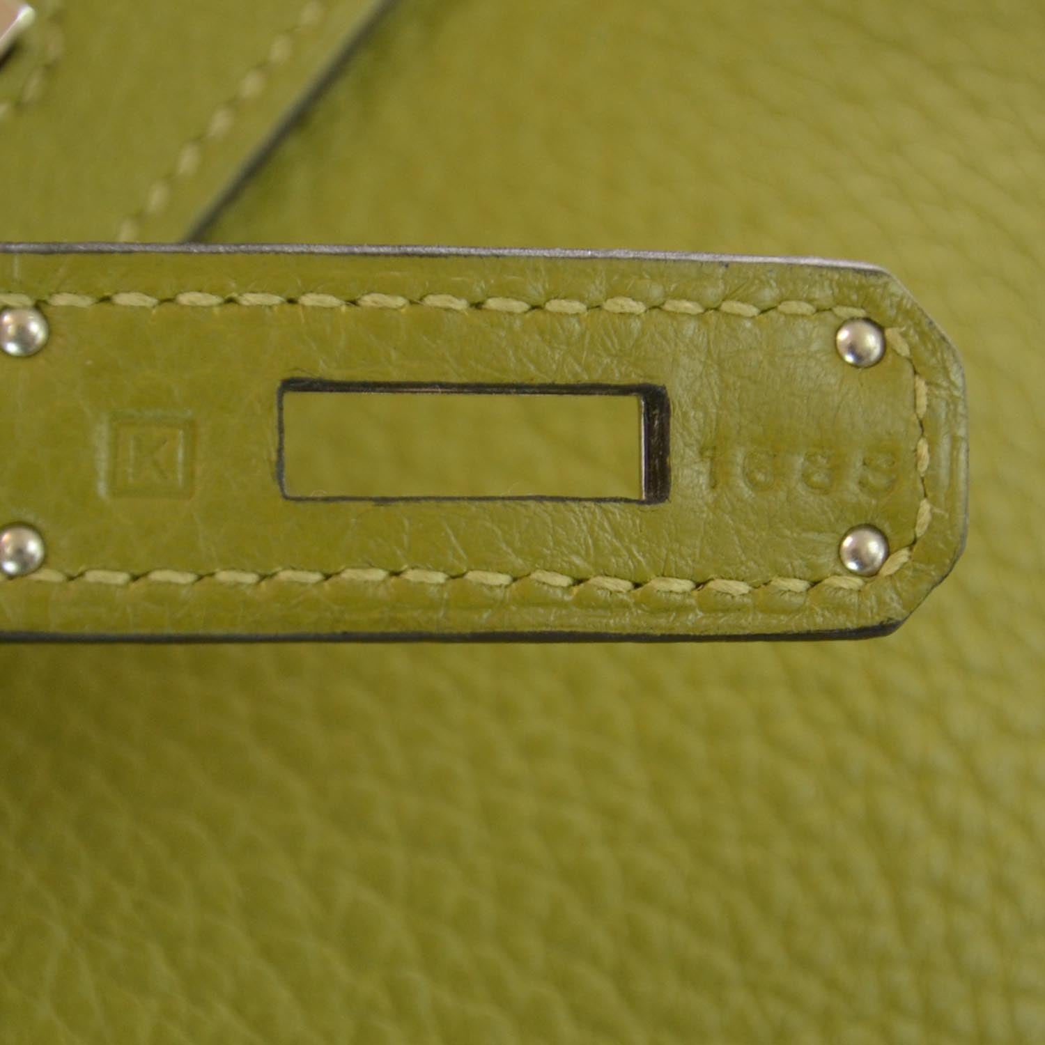 Hermes Taurillon Clemence BIRKIN 35 Vert Chartreuse 6 of 9