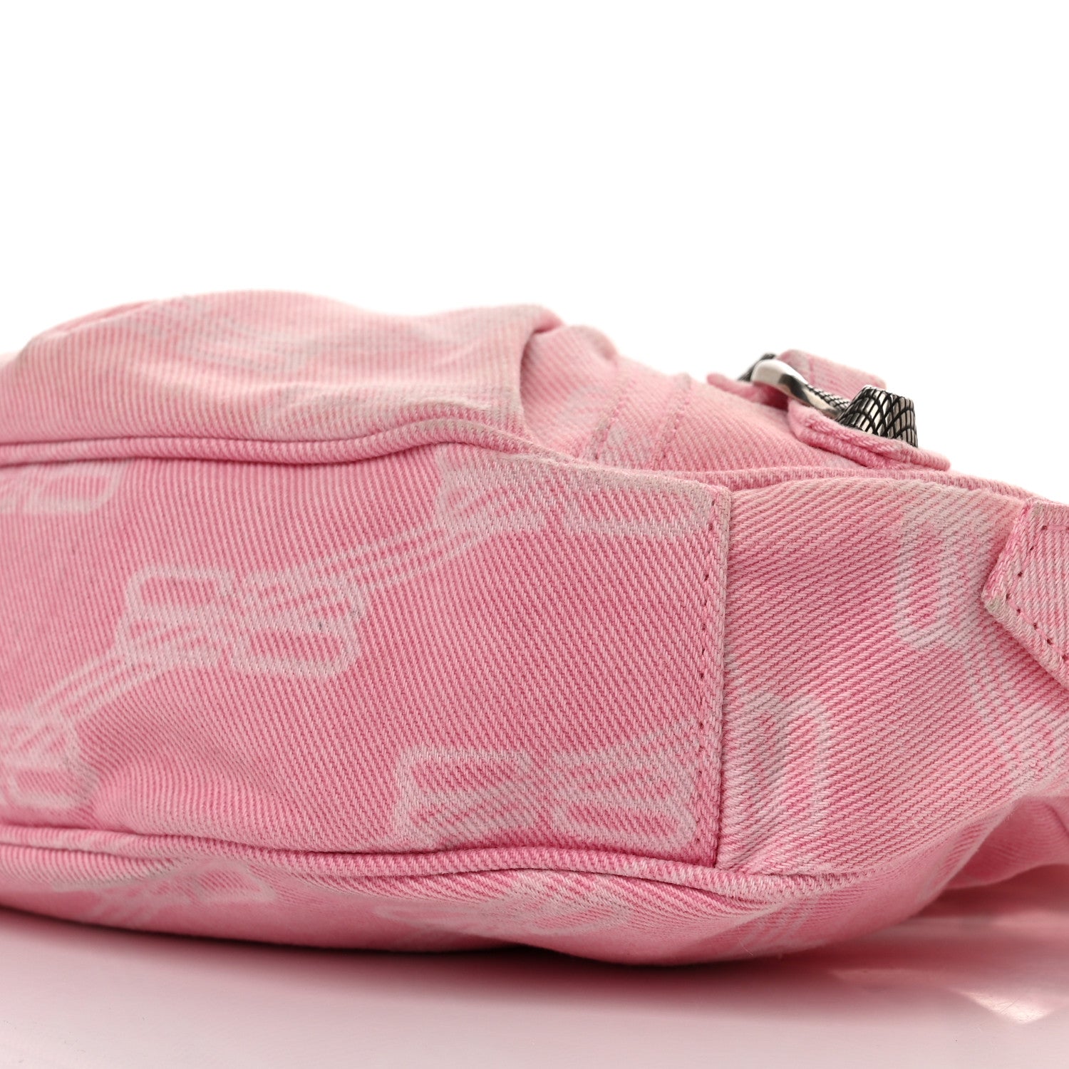Balenciaga Denim BB Monogram Le Cagole Shoulder Bag XS Pink 11 of 11
