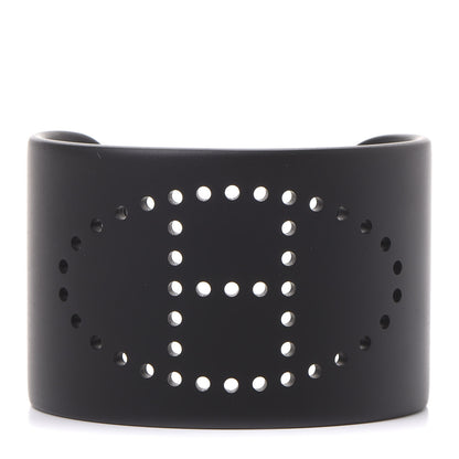 Hermes Aluminium Evelyne Sunset Cuff Bracelet T3 Black 1 of 5