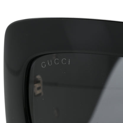 Gucci Acetate Rectangular Sunglasses GG0811S Black 8 of 9