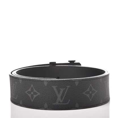 Louis Vuitton Monogram Eclipse Taigarama 40mm LV Initiales Reversible Belt 95 38 Black 3 of 7