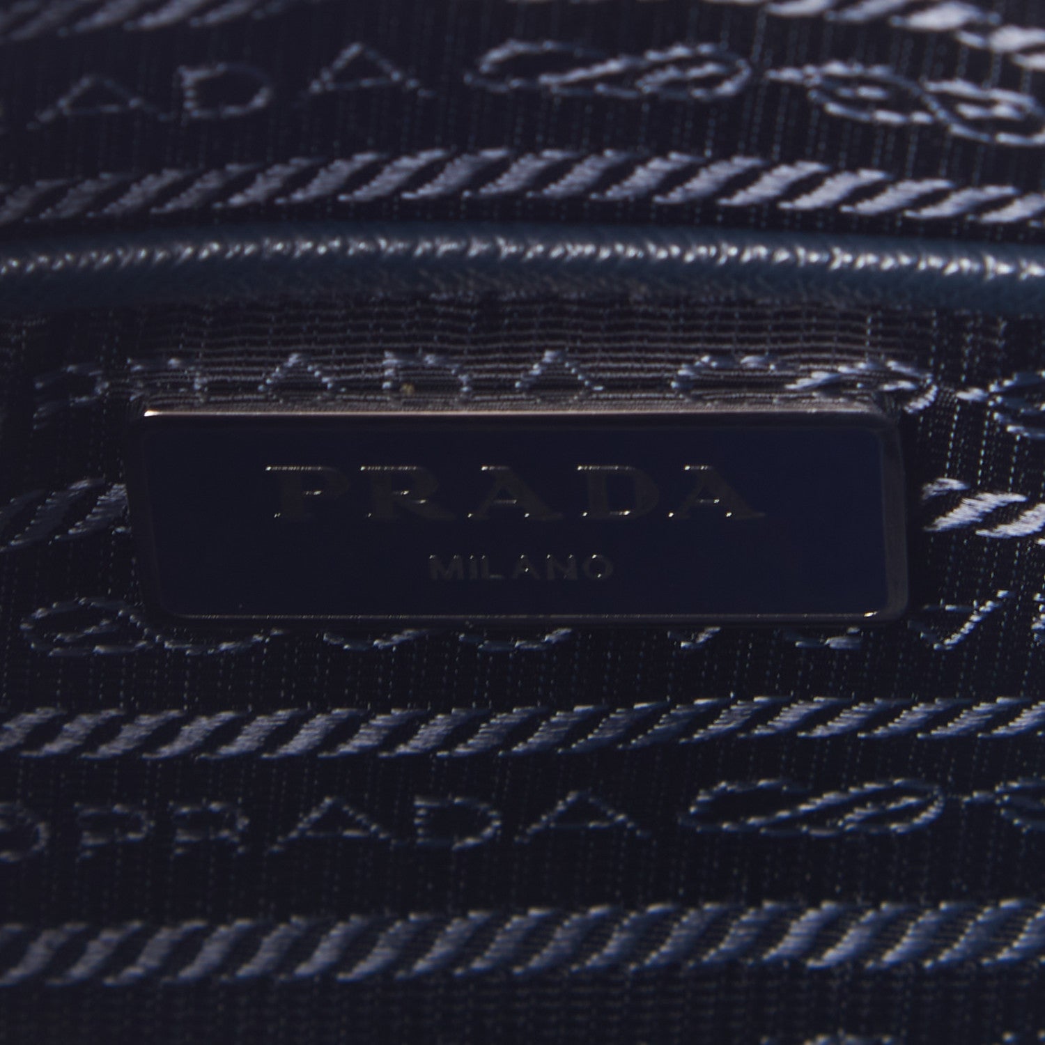 Prada Tessuto Nylon Saffiano Messenger Bag Baltico 8 of 8