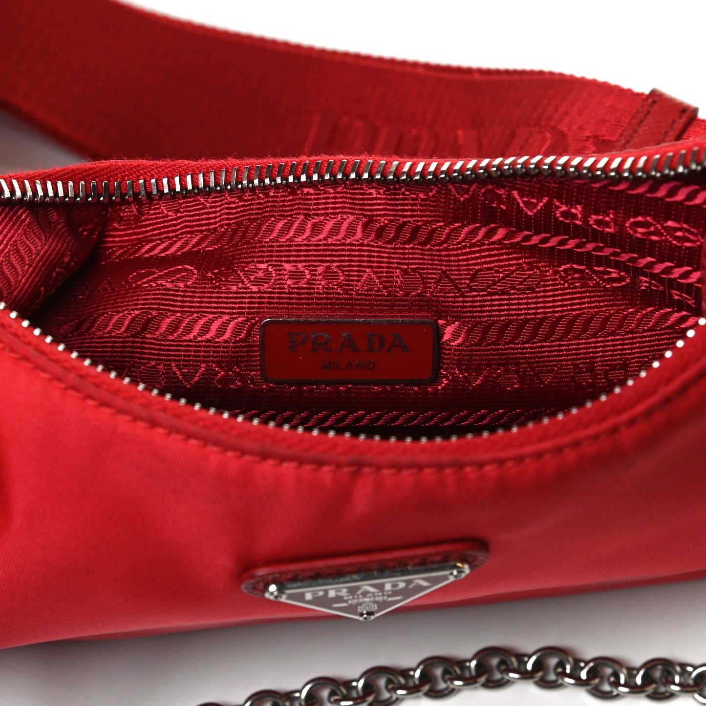 Nylon Re-Edition 2005 Shoulder Bag Rosso