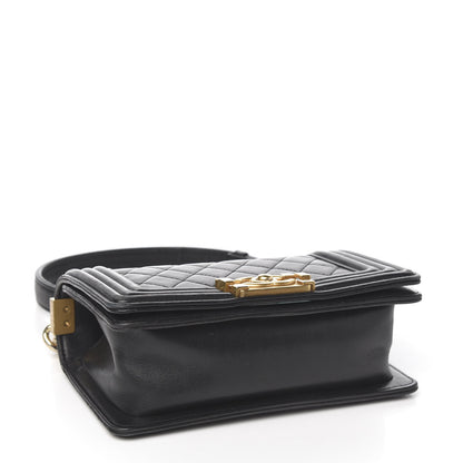 Chanel Lambskin Quilted Small Boy Flap Black 3 of 10