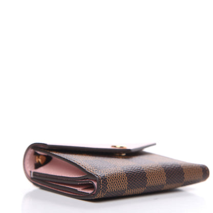 Louis Vuitton Damier Ebene Zoe Wallet Rose Ballerine 4 of 8