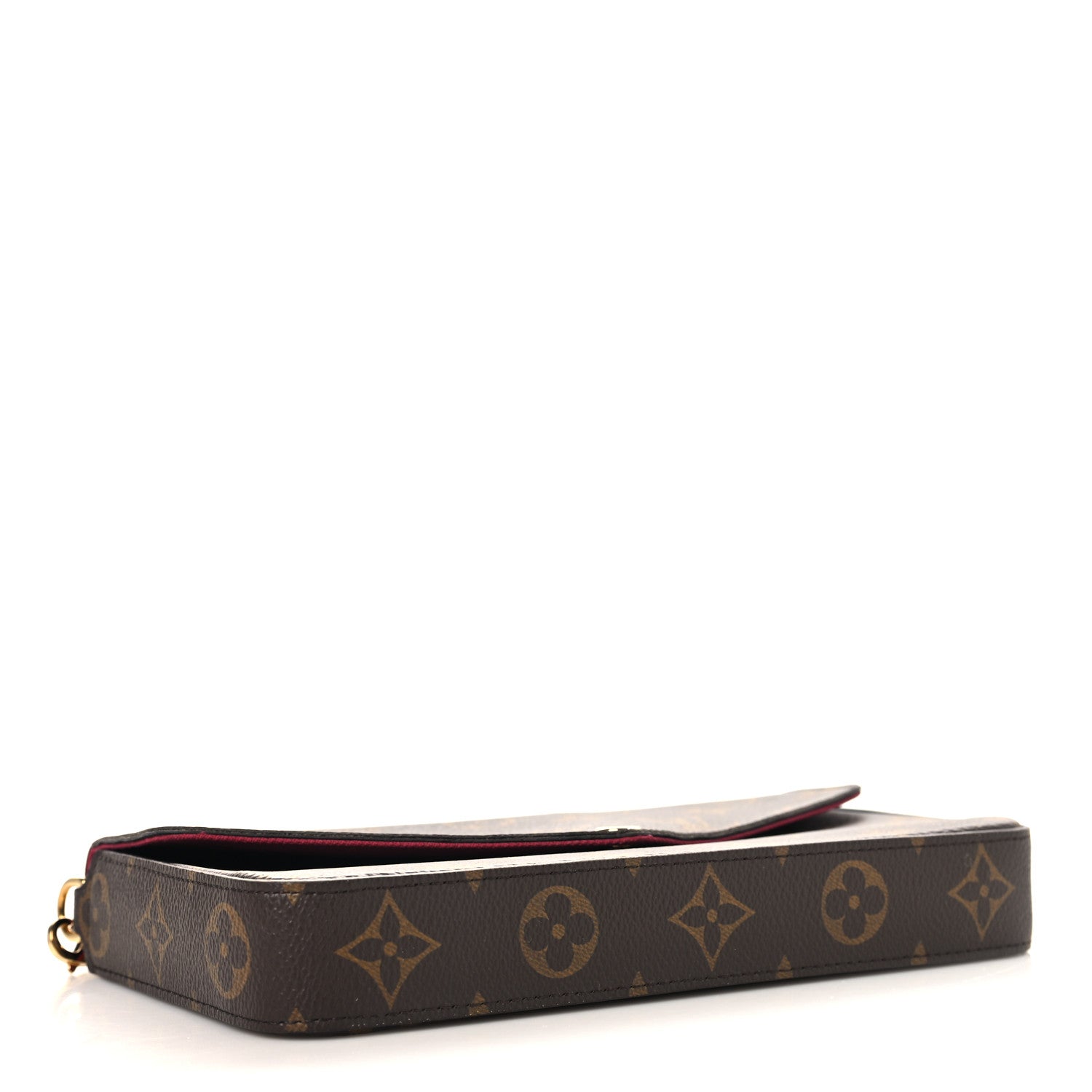 Louis Vuitton Monogram Pochette Felicie Chain Wallet Fuchsia 5 of 11