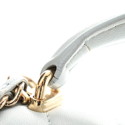 Chanel Lambskin Quilted Mini Top Handle Rectangular Flap Light Blue 12 of 12