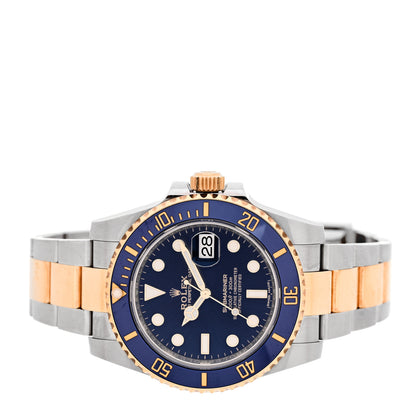 Rolex Stainless Steel 18K Yellow Gold 40mm Submariner Date Watch Royal Blue 116613LB 2 of 5