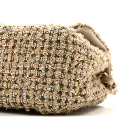 Chanel Tweed Quilted Mini Rectangular Flap Beige 10 of 12