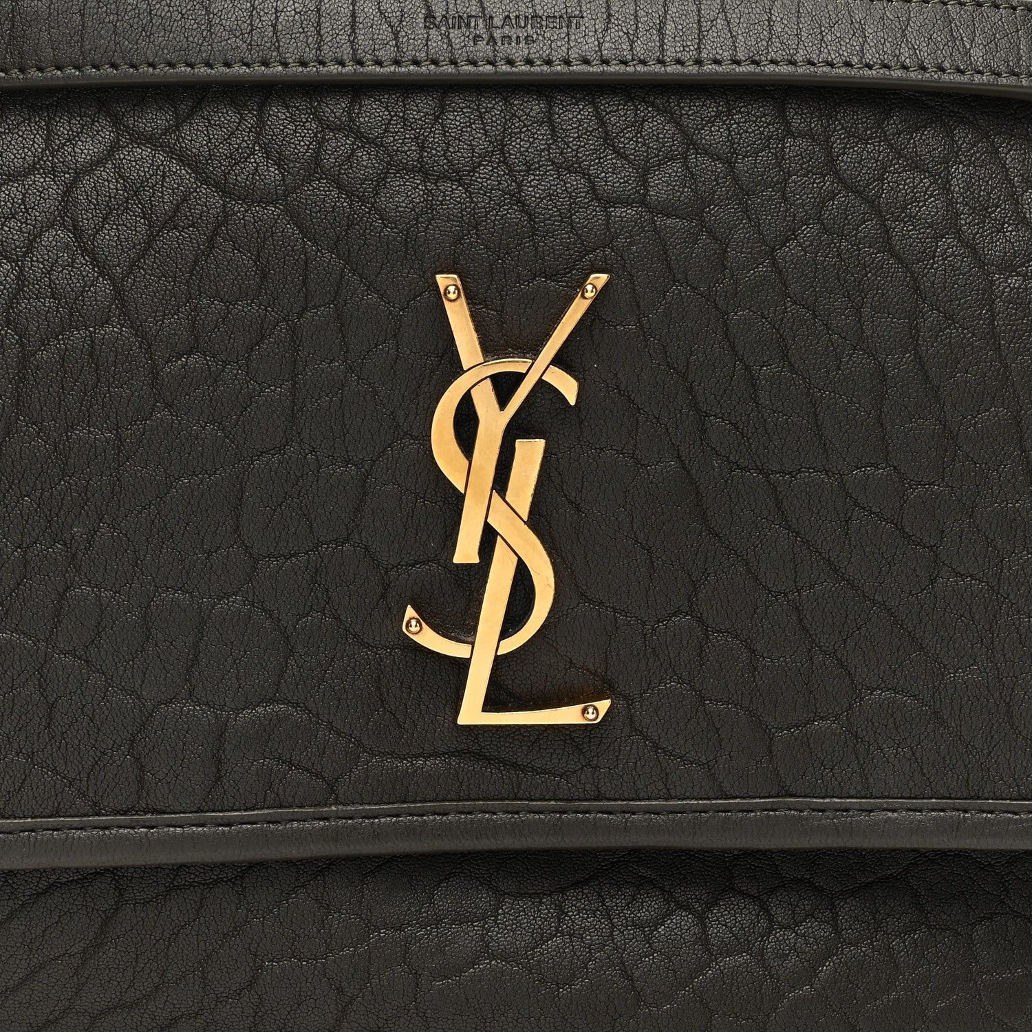 Saint Laurent Grained Lambskin Monogram Medium Niki Chain Satchel Light Musk 7 of 9