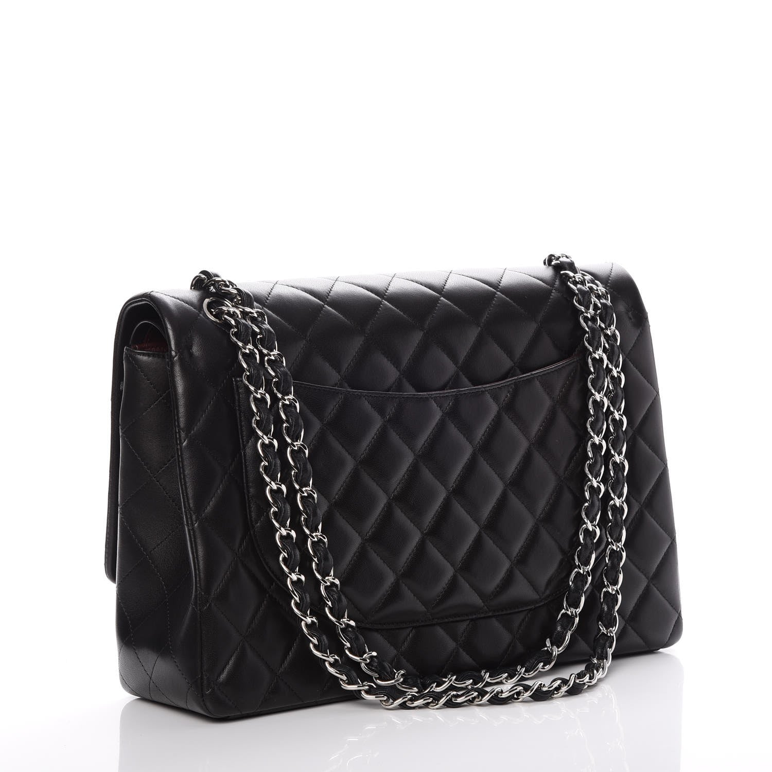 Chanel Lambskin Quilted Maxi Double Flap Black 4 of 8