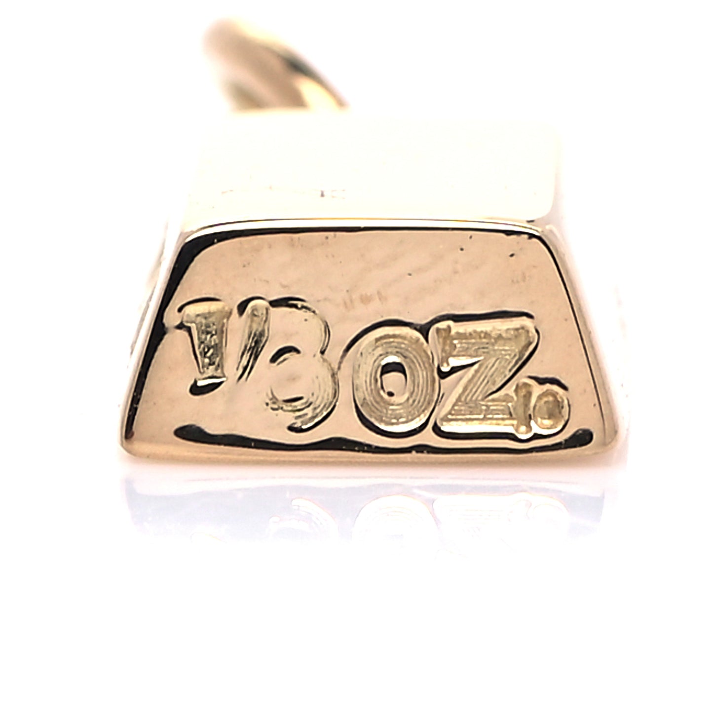 18K Yellow Gold Bar Charm