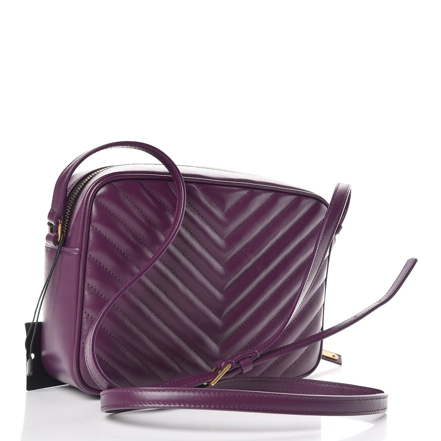 Calfskin Matelasse Monogram Lou Camera Bag Purple