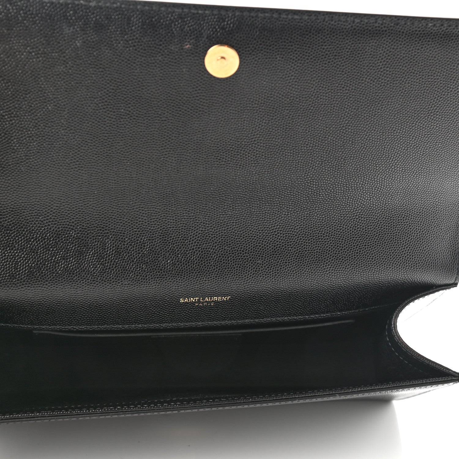 Saint Laurent Grain De Poudre Monogram Cassandre Clutch Black 5 of 8