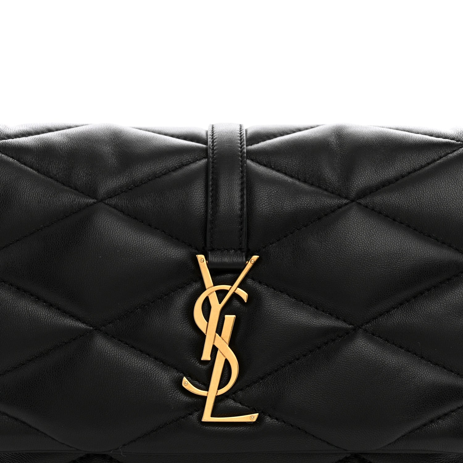 Saint Laurent Lambskin Quilted Le 57 Diamond Shoulder Bag Black 8 of 10