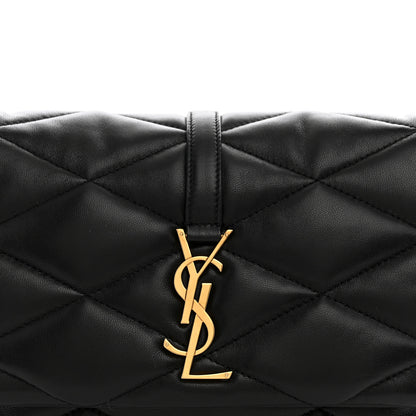 Saint Laurent Lambskin Quilted Le 57 Diamond Shoulder Bag Black 8 of 10