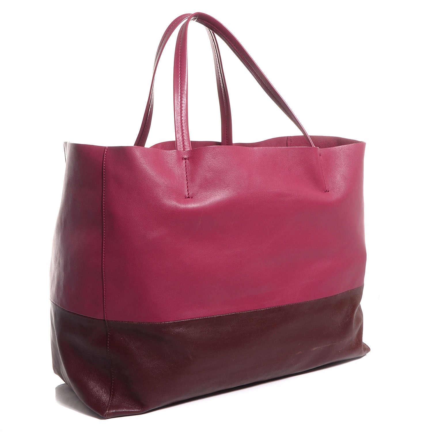 Celine Lambskin Horizontal Bi-Cabas Orchid Purple 3 of 9