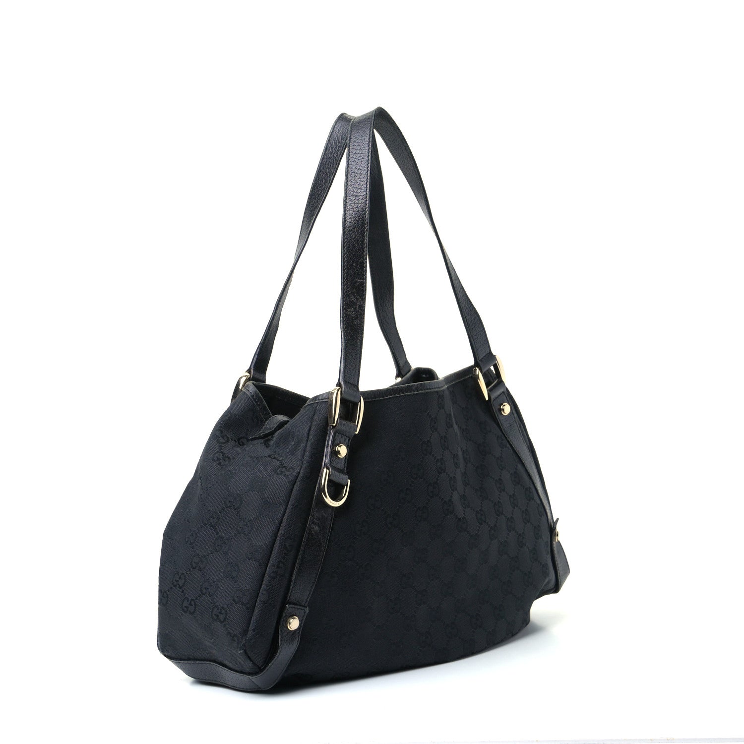 Gucci Monogram Medium Abbey Shoulder Bag Black 2 of 8