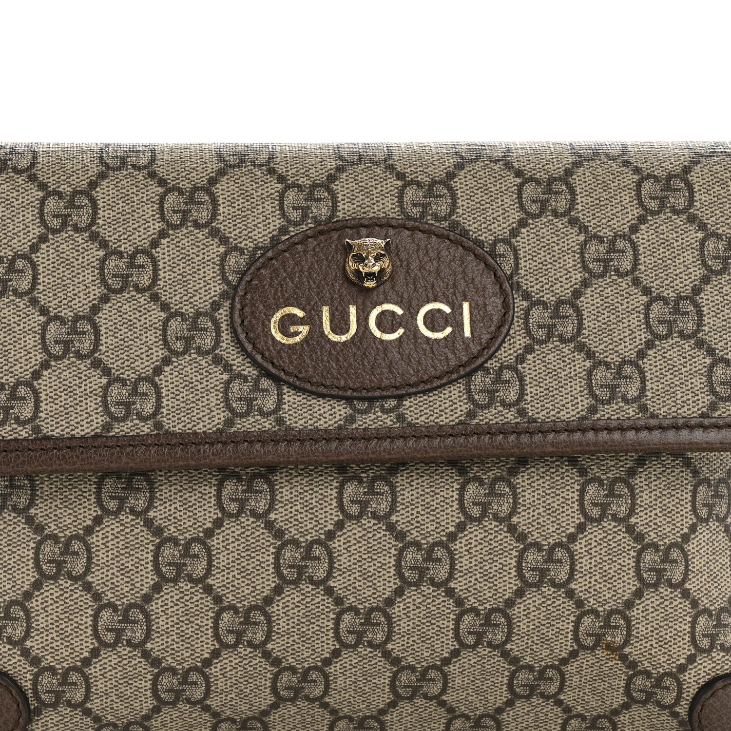 Gucci GG Supreme Monogram Neo Vintage Web Belt Bag Brown 8 of 10